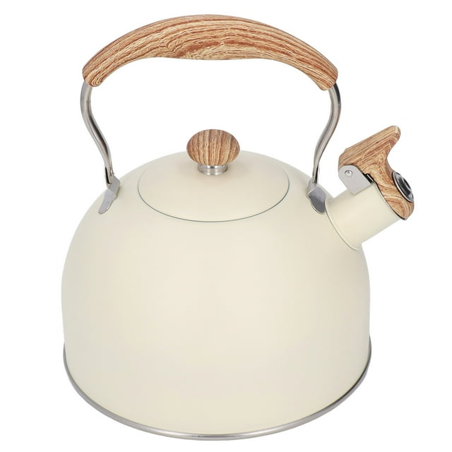 Hervidor Silbante, Tetera Con Asa, Ahorro De Tiempo, Acero Inoxidable De 2,5 L Para El Hogar EOTVIA Whistling Tea Pot