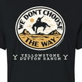 thumbnail image 3 of Yellowstone  - We Dont Choose The Way - Juniors Cropped Cotton Blend T-Shirt, 3 of 6