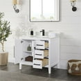 thumbnail image 4 of Altair Design Laurel 36" Wood Vanity with overflow Integrates in in White, 4 of 13