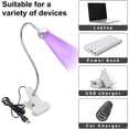 thumbnail image 3 of Lámpara UV LED USB de 3 W para secado de pegamento de teléfono, lámpara UV LED para uñas de gel, lámpara de escritorio flexible con abrazadera portátil para reparación de teléfonos móviles, Plug and P, 3 of 5