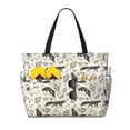 thumbnail image 1 of Disketp Vintage Moon Fox Bolsa de Playa de Gran Capacidad, Bolso Impermeable y a Prueba de Arena para Mujer, Ideal para Playa, Piscina y Natación, 1 of 7