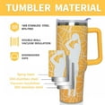 thumbnail image 5 of Basketball Coach Gifts Cup for Women Men, 40oz Tumbler with Handle and Lid Straw, Orange Stainless Steel Double Walled Insulated Mug Water Bottle, Basketball Fans Mom Birthday Gifts, 5 of 6