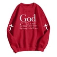 thumbnail image 2 of Christian Sweatshirts for Women 2025 God Is Still Writing Your Story Sweatshirt Long Sleeve Crewneck Pullover Tops, 2 of 6