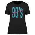 thumbnail image 1 of Retro Born In The 90's Graphic With Futuristic Font Women's T-shirt, 1 of 1