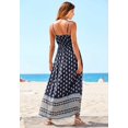thumbnail image 3 of LASCANA Women's Patterned Maxi Dress Ruffle Trim, 3 of 5