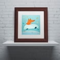 thumbnail image 4 of Carla Martell 'Fox in Car' Matted Framed Art, 4 of 5