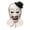 Art the Clown, variant on Scary Mime Clown Latex Mask with Top Hat, Creepy Toothy Evil Joker Mask for Halloween Cosplay Costume