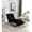 Black, variant on KINFFICT Chaise Lounge Indoor, Modern Upholstered Lounge Chair with Acrylic Legs, Velvet Chaise Lounge Chair for Bedroom, Living Room,Gray