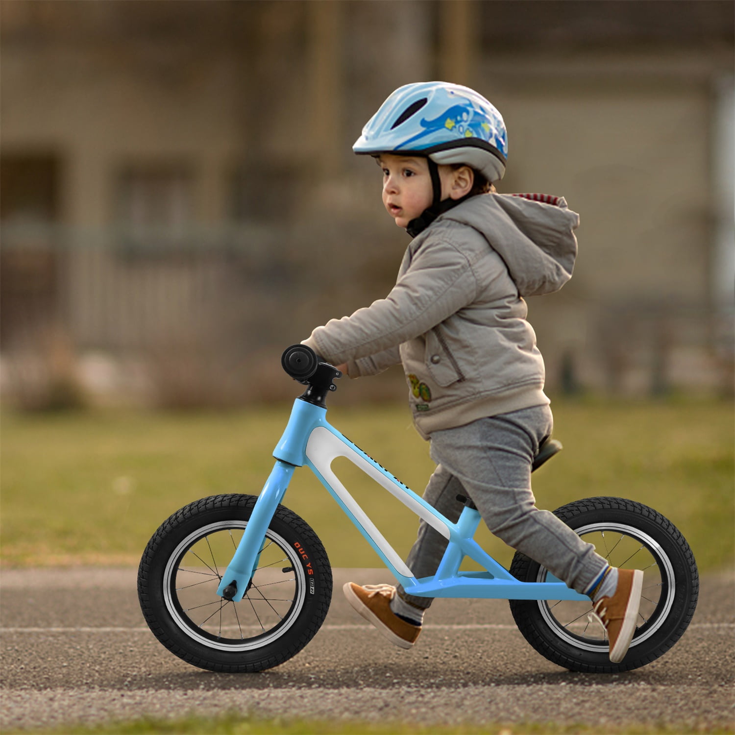 CIPACHO Kids Balance Bike with Adjustable Seat, Magnesium Alloy Frame Toddler Bike for Kids 1-5 Years, Blue