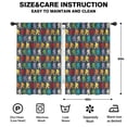 thumbnail image 2 of Blackout Kids Curtains,Red Bigfoot Pattern Childrens Insulated Curtains Set Of 2,Bedroom Essentials,Toddler Room Decor 42x63in(106x160cm), 2 of 5