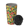 thumbnail image 2 of Gukieu Berries And Citrus Print Insulated Coffee Cup, Portable Stainless Steel Vacuum Cup with Lid, Unisex, Suitable for Office, Cafe, Car, 2 of 8