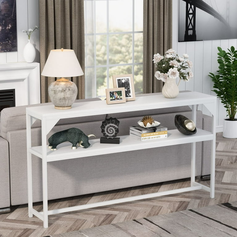 Extra long best sale sofa console table