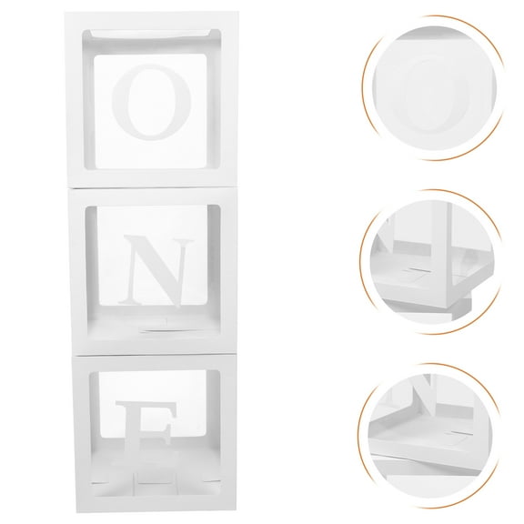 GOOHOCHY Pink Birthday Party Decoration Balloon Box Decor Baby 30.00X30.00X3.00CM