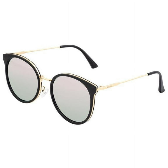 Bertha BRSBR040RG Brielle Polarized Sunglasses, Black & Rose Gold