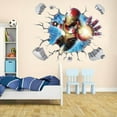 thumbnail image 1 of 3D Effect Iron Man Removable Wall Sticker Kids Room Decor DIY Mural Art, 1 of 5
