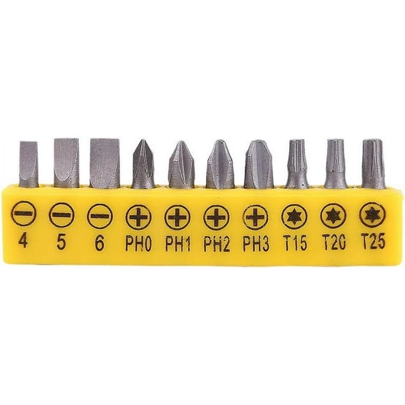10-pack Screwdriver L-shape Extended Handle Double-hexagonal Torx Screwdriver Flat-blade Torx Screwdriver Set