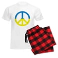 thumbnail image 6 of CafePress - Peace In Ukraine. Stand With Ukraine. Supp Pajamas - Men's Light Loose Fit Cotton Pajama Set, 6 of 7