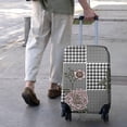 thumbnail image 3 of Pioneer Flower Floral Print Pattern Luggage Cover Fashion Suitcase Cover Baggage Covers Fit 25-28 Inch Luggage (Go Travel), 3 of 5