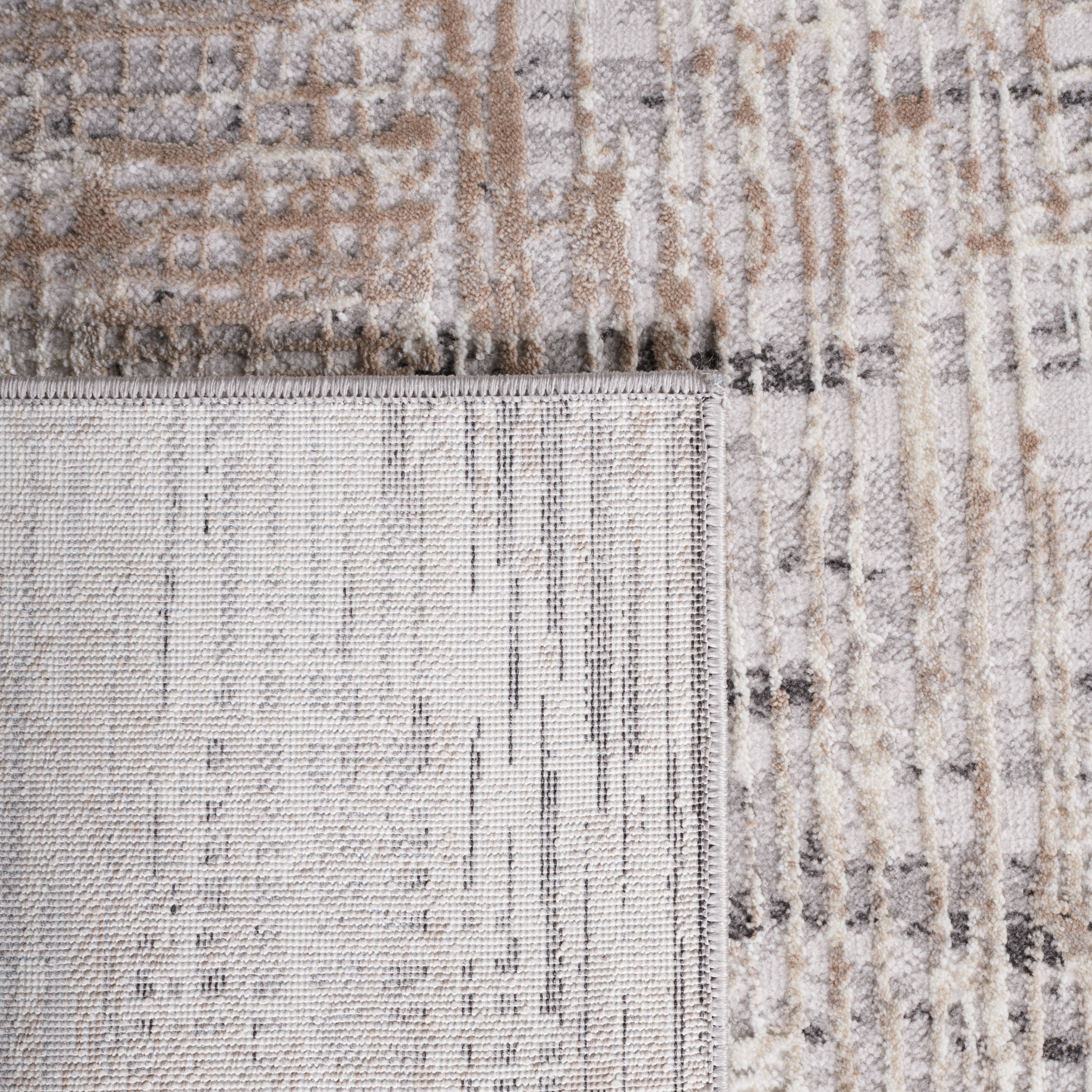 SAFAVIEH Vogue Martha Abstract Area Rug, Gray/Beige, 6'7" x 6'7" Square