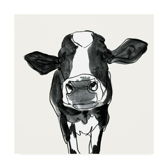 Trademark Fine Art 'Cow Contour III' Canvas Art by Victoria Borges