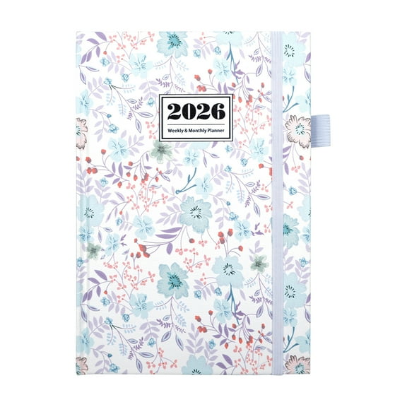 Planner 2025-2026, Undated Weekly Planner for 2026, 2026 Planner Weekly & Monthly, Simplified Weekly & Monthly Calendar Planner, Agenda Journal to Track Goals & Tasks, Start Anytime, A5 Size
