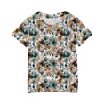 thumbnail image 4 of Jamicy T-Shirts à Manches Courtes pour Filles Cadeau pour Filles Hauts pour Enfants Été T-Shirts à Manches Courtes Blouses à Col Rond pour Dames Hauts Courts Décontractés, 4 of 4