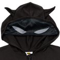 thumbnail image 4 of DC Comics Justice League Batman Toddler Boys Fleece Zip Up Cosplay Hoodie Toddler to Big Kid, 4 of 5