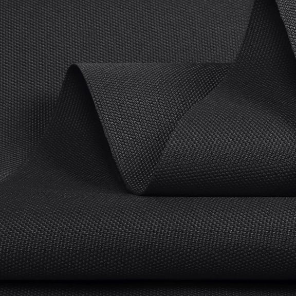 Waterproof Canvas PU Fabric 600Denier - Marine Awning Fabric Outdoor Cordura Material for Outdoor/Indoor Sunbrella Cushion Tent Boat by The Yard 60" Wide/1Yard (Black)