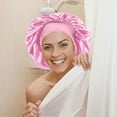 thumbnail image 1 of Lace Large Color Butyl Nightcap High Stretch Nightcap Lace Up Shower Cap Women In A Variety Of Colors To Choose From Bathroom Set Bathroom Storage Containers Disposable Hand Towels for Bathroom Large, 1 of 3