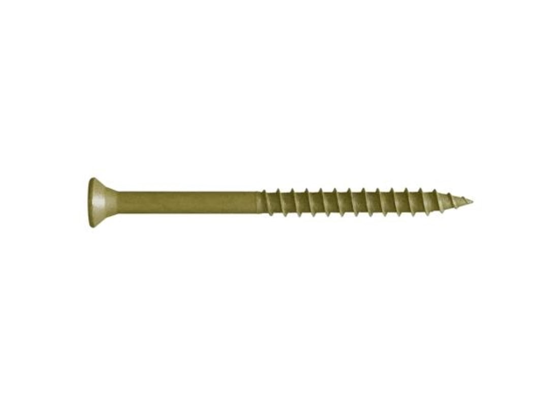 FastenMaster FMGD003-1750 Deck Screws GuardDog No. 10 X 3" L Phillips/Square Bugle Head Gold