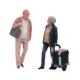 thumbnail image 2 of Figuras de personas a escala 1/64, escena en miniatura, tren realista, decoración de ferrocarril, jardín de hadas 2 piezas, 2 of 9
