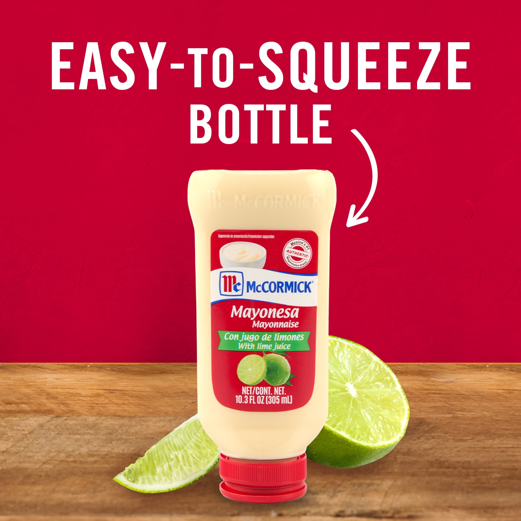 (3 pack) McCormick Mayonesa (Mayonnaise) with Lime Juice, 10.3 fl oz Bottle