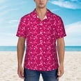 thumbnail image 2 of Fotbe Breast Cancer Awareness6 Hawaiian Shirt for Men Unisex Summer Beach Casual Short Sleeve Cotton Linen Button Down Shirts-Medium, 2 of 5