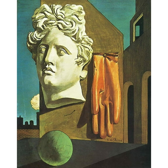 "The Song Of Love, De Chirico - CANVAS OR FINE PRINT WALL ART"