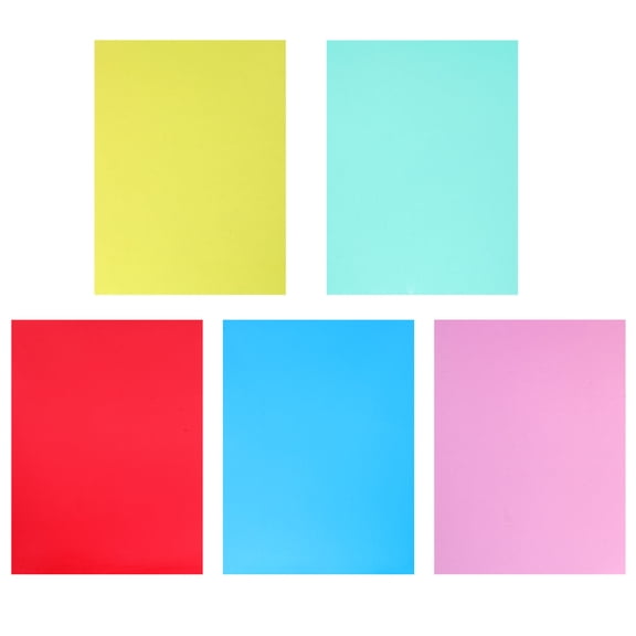 IBASETOY Light Filter Sheet Assorted Color PVC for Home Sturdy Material and Clear Visibility 5Pcs