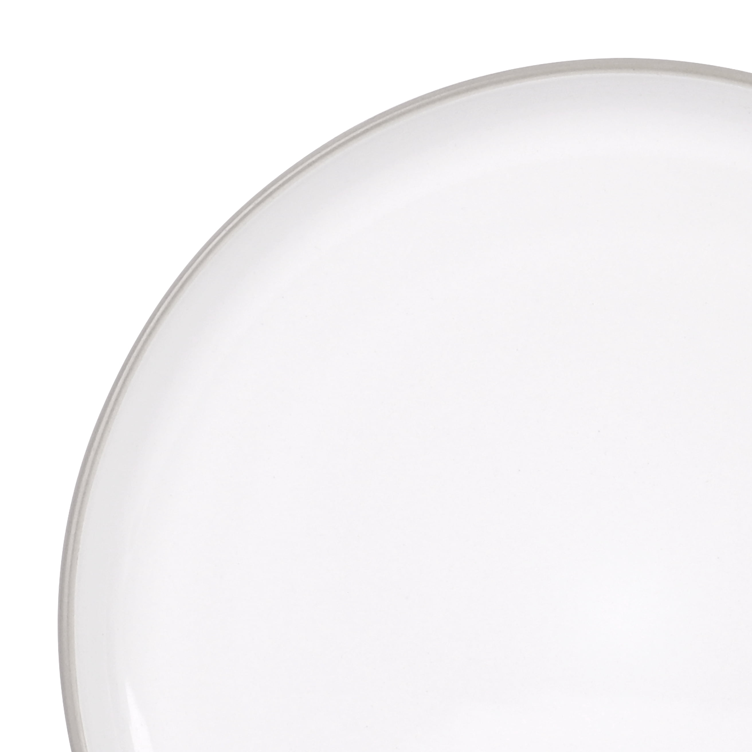 Mainstays Two Tone Tan Ceramic Dinner Plate
