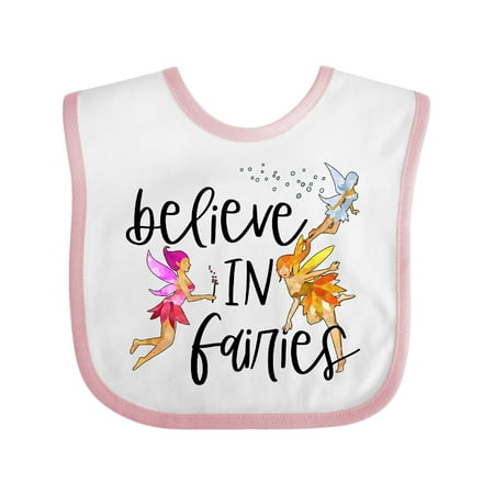 

Inktastic Believe in Fairies Gift Baby Boy or Baby Girl Bib