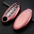 thumbnail image 1 of Car Key Fob Cover Case Protector TPU Carbon Fiber Remote Car Key Fob Case Cover Holder Shell For Nissan Infiniti, 1 of 12