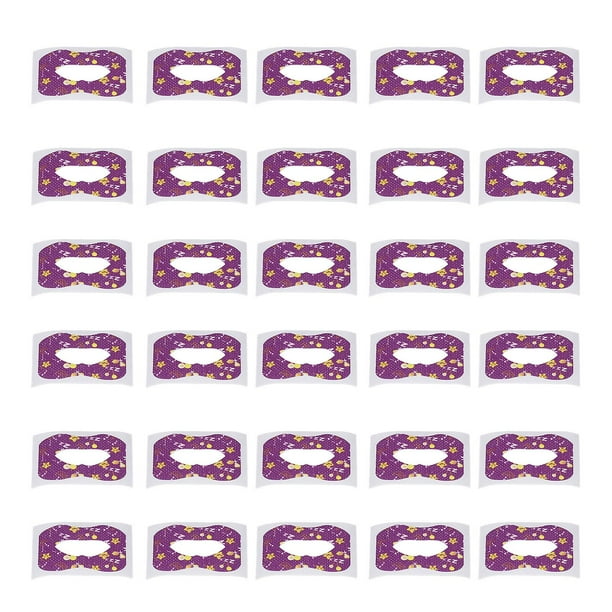 30pcs Sleep Mouth Tape Breathing Training Gentle Improve Sleep Physical Ultra Thin Snoring Mouth Tape Purple