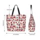 thumbnail image 5 of Easygdp Rocket Pattern Bolsas Tote para Mujer, Bolsos de Hombro para Viaje, Bolsos de Mano de Gran Capacidad para Compras y Trabajo, 5 of 8