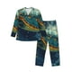 thumbnail image 1 of Balery Surfing Turtle Pijama para Hombre de Dos Piezas con Manga Larga, Conjunto de Dormir y Descanso Suave con Bolsillos-Large, 1 of 7