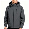thumbnail image 4 of LEKWK Rain Jacket Men Water Resistant Windproof Lightweight Coat with Hood Breathable Zip Up Casual Activewear for Hiking Outdoor Golf, 4 of 4