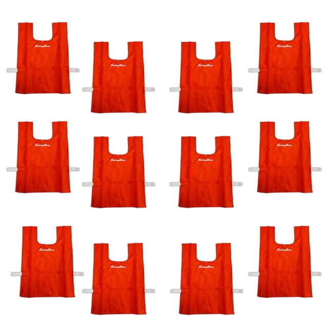 Going One Adult Polyester Pinnies - Sports Training Vests Equipment for Soccer, Hockey, Basketball, Volleyball & Football Practice, Set of 12