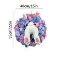 thumbnail image 3 of MXTPOV Plush Rabbit Wreath with Bow Ribbons, Cute Bunny Spring Wreath for Wall Decor, Exquisite Easter Wreaths for Front Door, Easter Decorations, 3 of 5