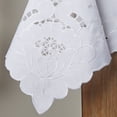 thumbnail image 2 of Sapphire Embroidered Design Tablecloth Size: 60" Round, Color: White, 2 of 4