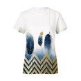 thumbnail image 2 of Gibobby Playera de Manga Corta Casual Suave Camiseta Mujer Casual Y Cómoda Con Cuello Redondo Y Camiseta Estampada Manga Corta(Blanco,M), 2 of 3