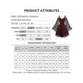 thumbnail image 2 of LilyLLL Womens Vintage Flared Bell Sleeve Halloween Costume Gothic Swing Dress, 2 of 4