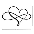 thumbnail image 3 of Fiudx Arte de Pared de Metal con Forma de Corazón, Diseño Único de Corazón de Acero, Ligero y Fácil de Instalar, Decoración para Interiores y Exteriores, Estilo Moderno, Perfecto para Porche o Terraz, 3 of 7