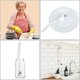 thumbnail image 5 of Cepillo para fregar la cocina, botella de ángulo recto, cepillo para baño para fregadero, olla para el hogar, borde de la sartén, esquinas, líneas de azulejos, limpieza profunda con cerdas rígidas Namotu JQWJ182, 5 of 7