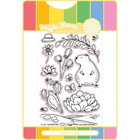 Waffle Flower Stamp & Die Set-Summer Time